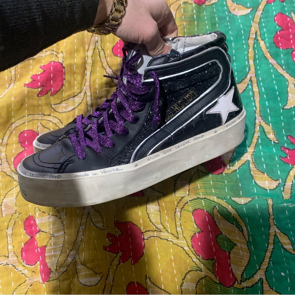 Golden Goose Hi Star Hi Slide Platform - FLAWS - Picture 3 of 17